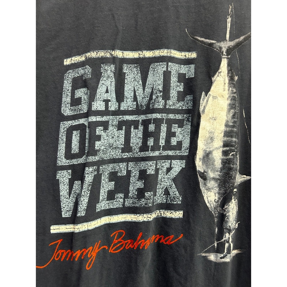 Tommy Bahama Relax Men's Black Game Of The Week Graphics Casual T-shirt Large‎ - Picture 3 of 7